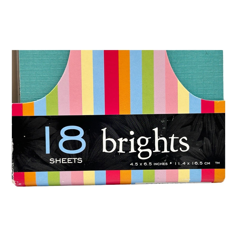 DCWV Chipboard Mat Stack 18 Sheets Bright Colors 4.5” X 6.5” NEW