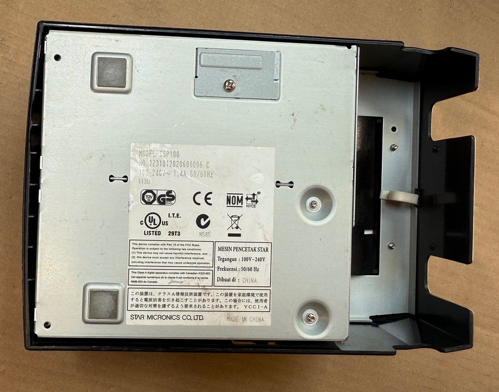 Star Micronics TSP100 FuturePRNT Thermal Receipt Printer • Missing Front Cover