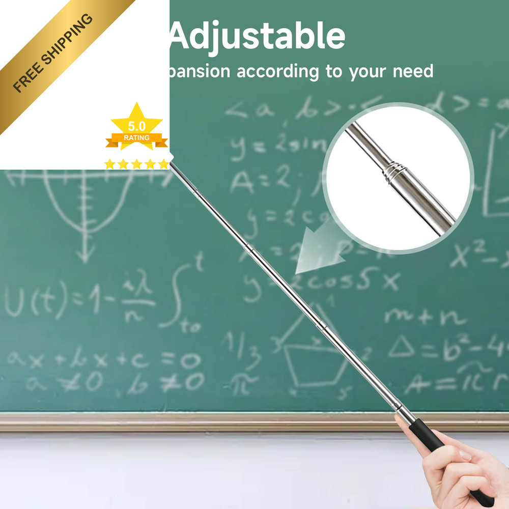 VOVIGGOL 2Pcs Telescopic Teachers Pointer, Extendable Hand Pointer Blue