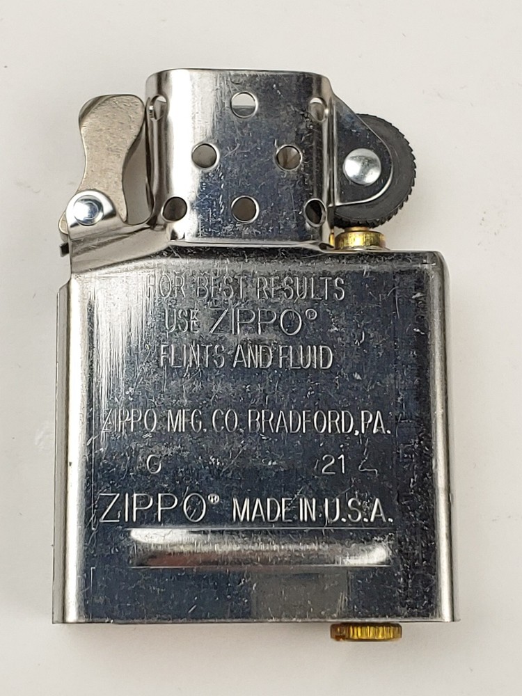 3pc Lot ZIPPO Chrome Plated REPLACEMENT Lighter Inserts in Gift Box-Never Fired