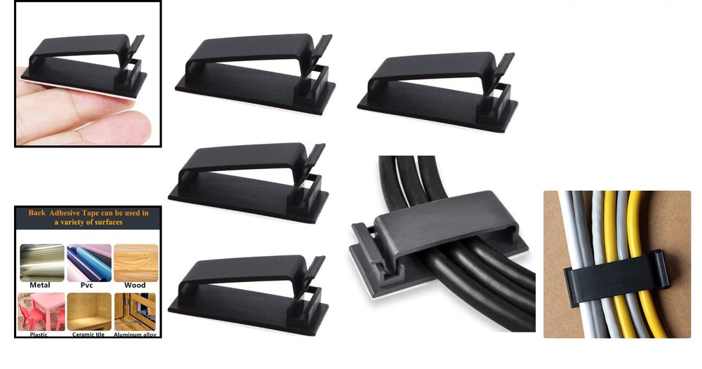 Eco-Friendly Polyamide Cable Management Clips - 50 Count for Ultimate Order