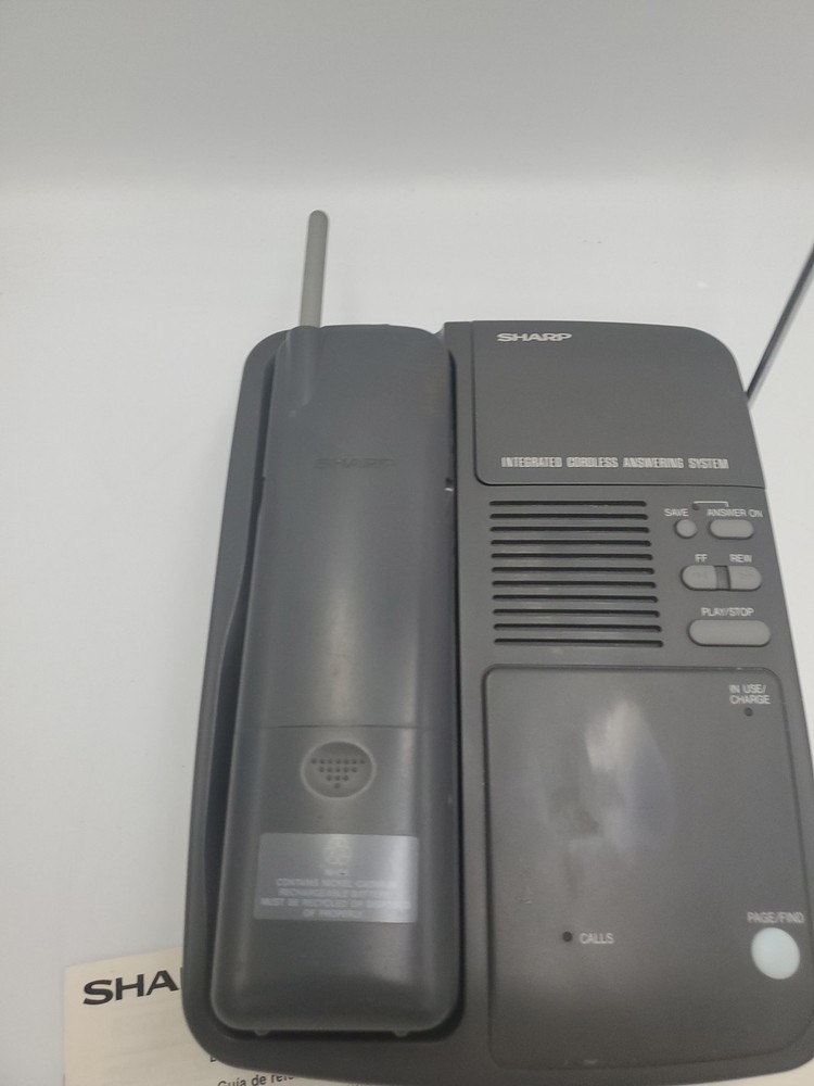 SHARP Integrated Cordless Answering System, FT5400 Gray