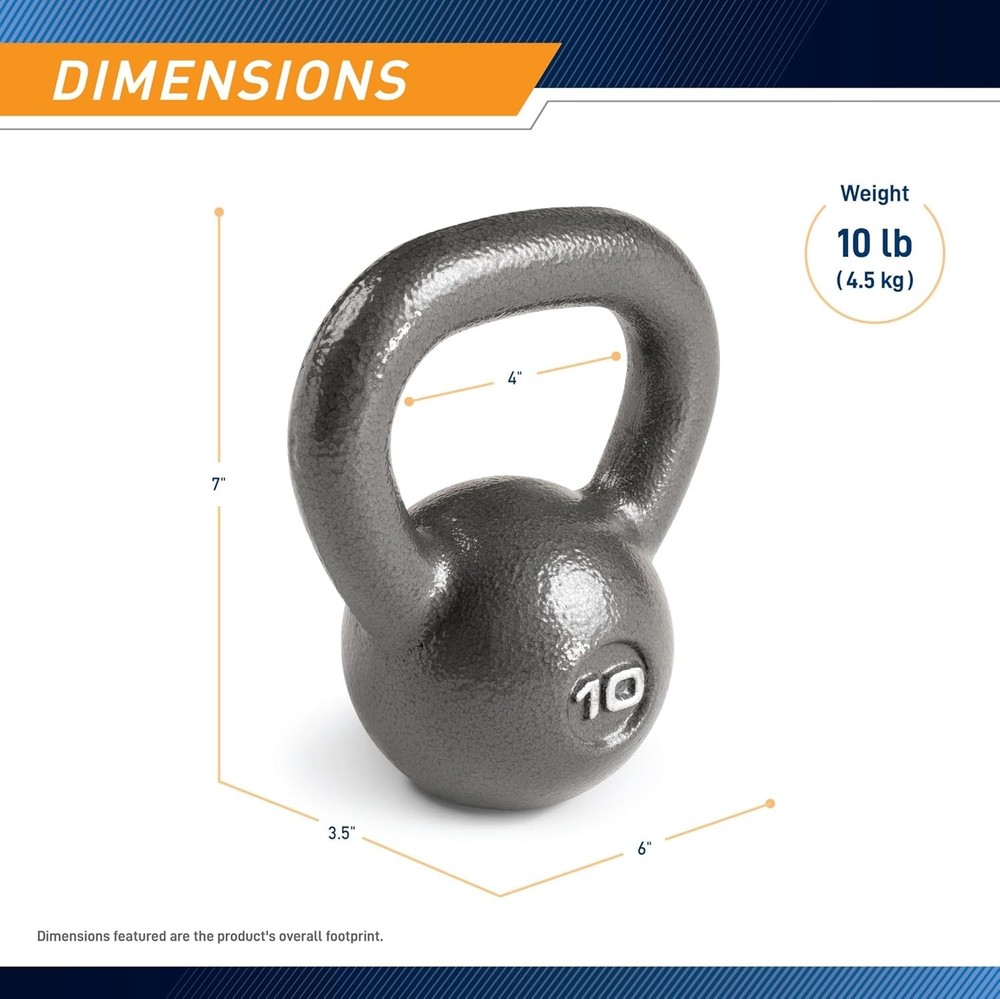 Classic Design Kettlebell Weights - 10-55 lbs
