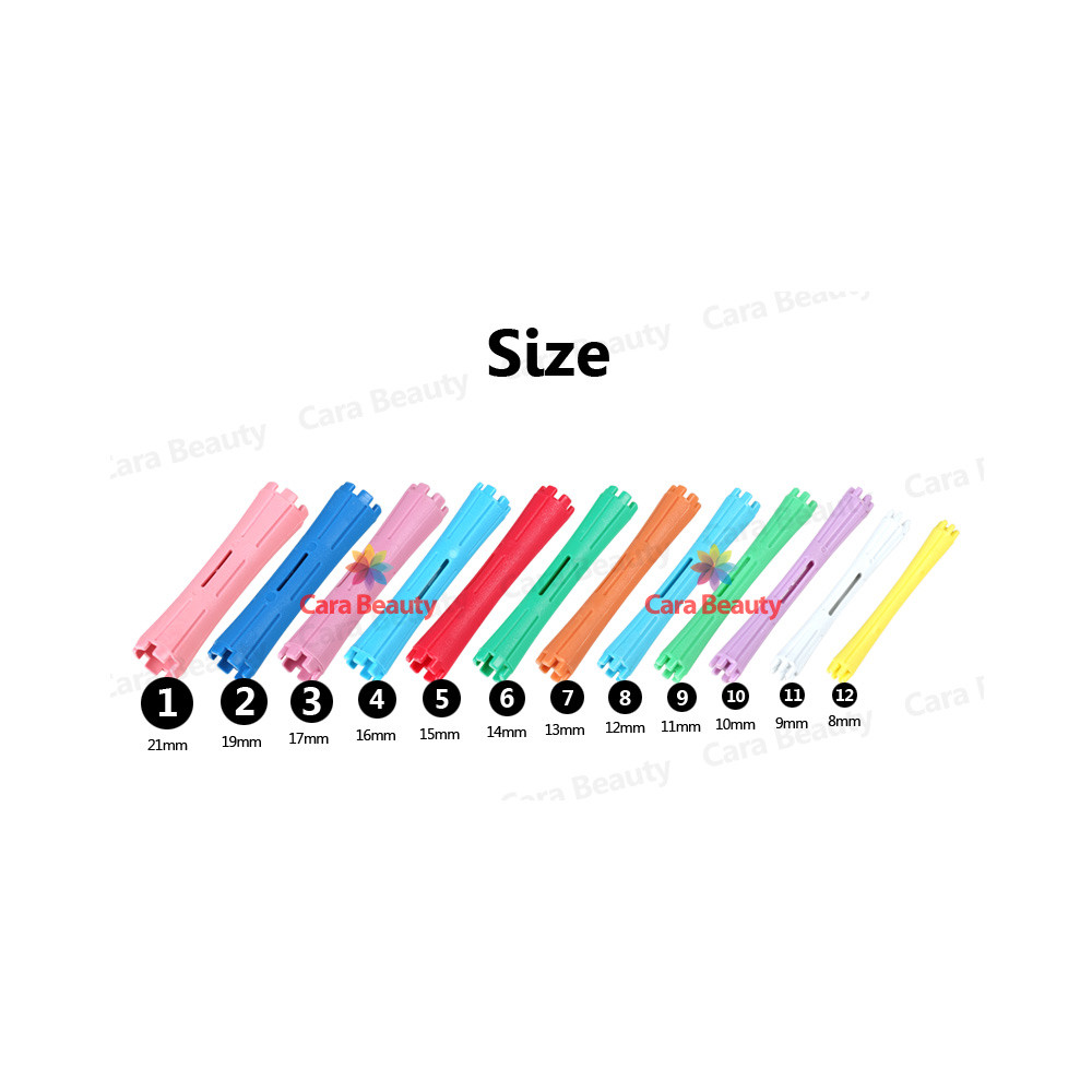 CERAMIC Perm/Wave Rods for Professional Salon (One Pack 10pcs)