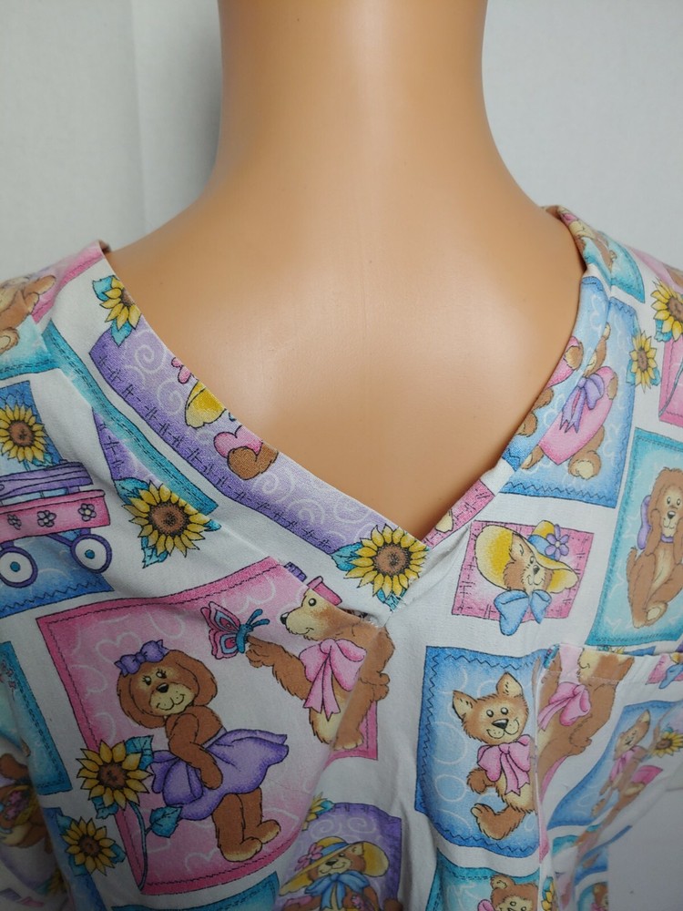 Nurse Scrub Teddy Bears L Simply Basic Pale Colors Pockets