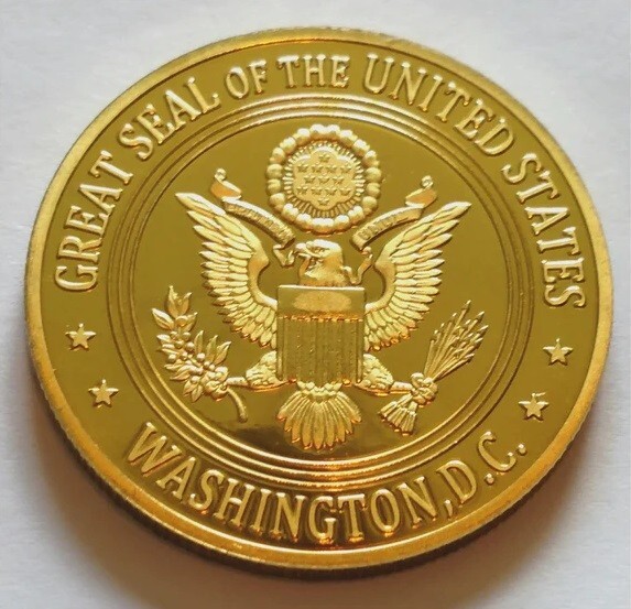 9/11 911 REMEMBER COLORIZED ART ROUND CHALLENGE COIN