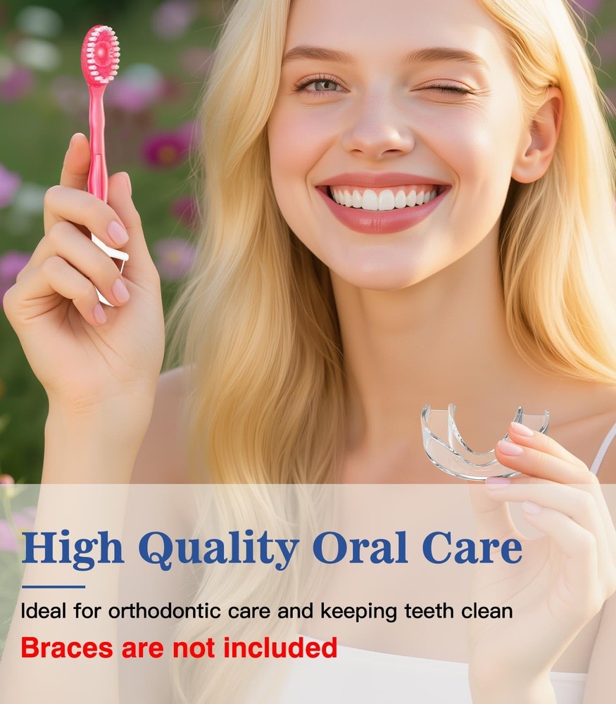 24 Pack 5-in-1 Disposable Toothbrushes with Toothpaste, Floss, and Scraper