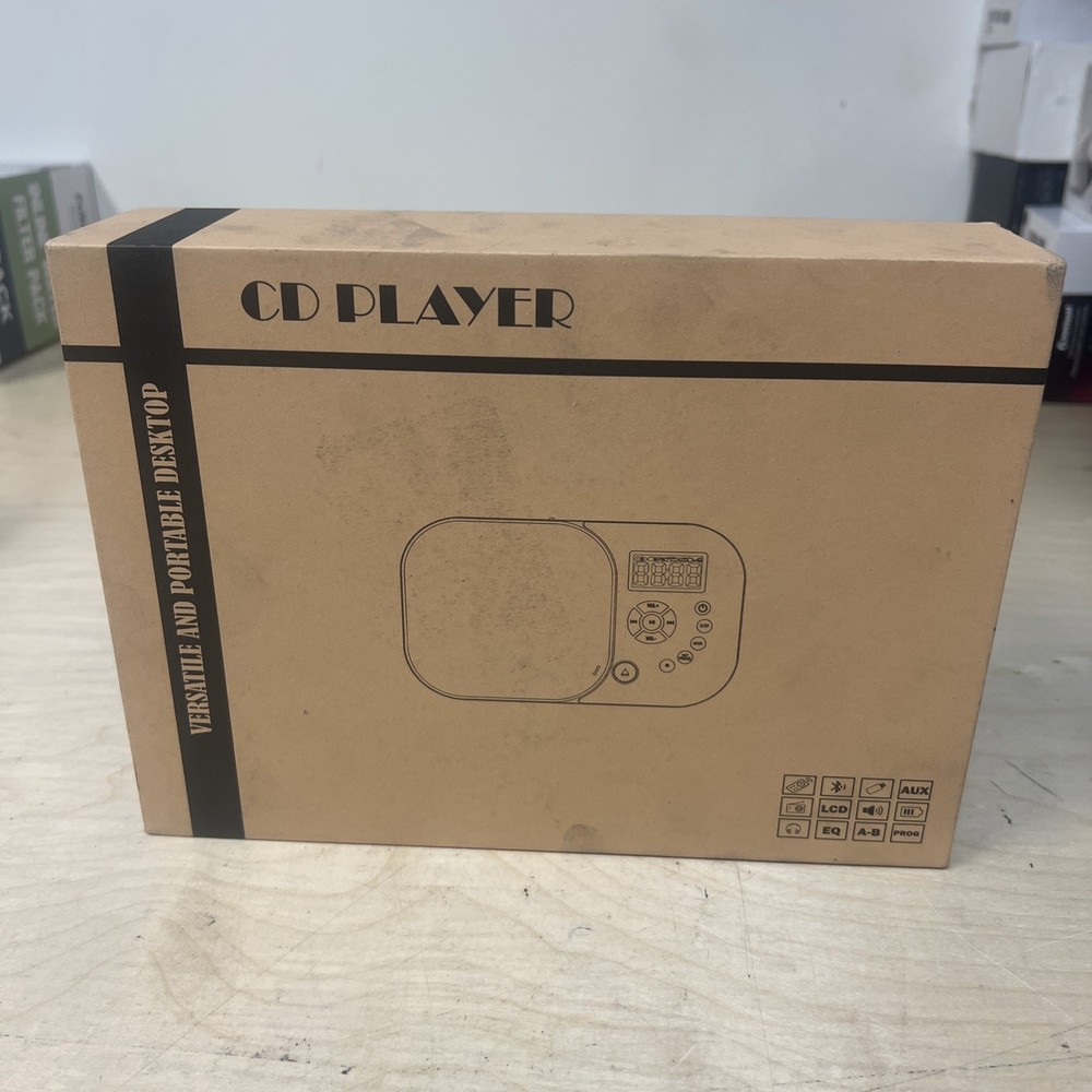 Greadio Portable Desktop Versatile CD Player w/Bluetooth + Remote NIB
