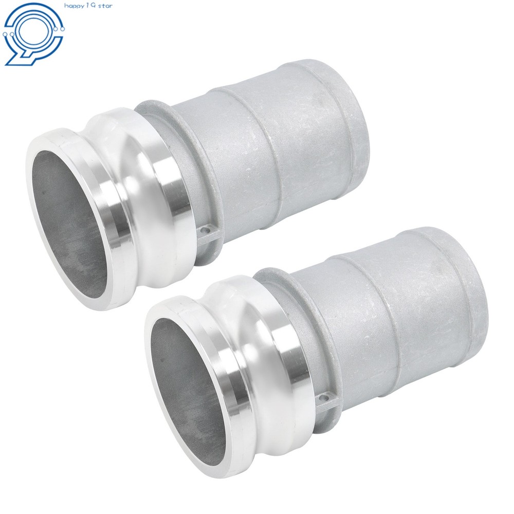 2 Pcs 3" Aluminum Camlock Type E Adapter Universal Hose Connection Kit