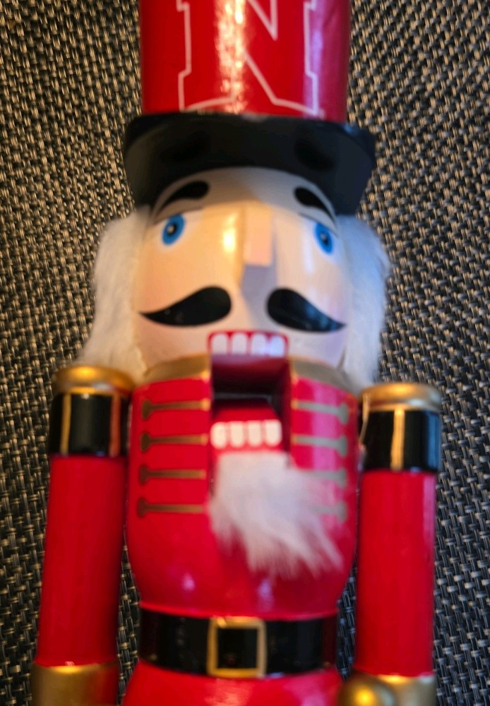 Nebraska Huskers Nutcracker Foco 14"