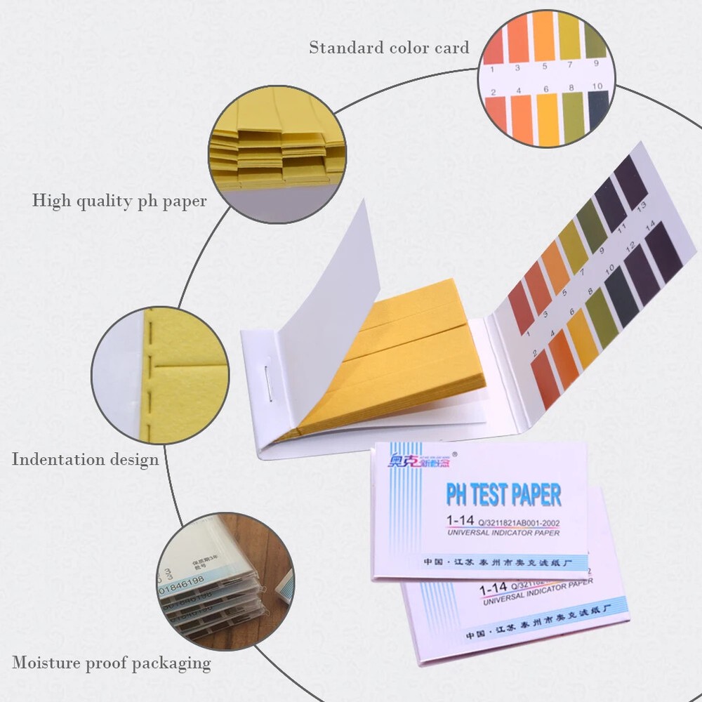 20Set 1-14 Litmus Paper 80 Strips Full PH Meter PH Acidity Test Strips Universal