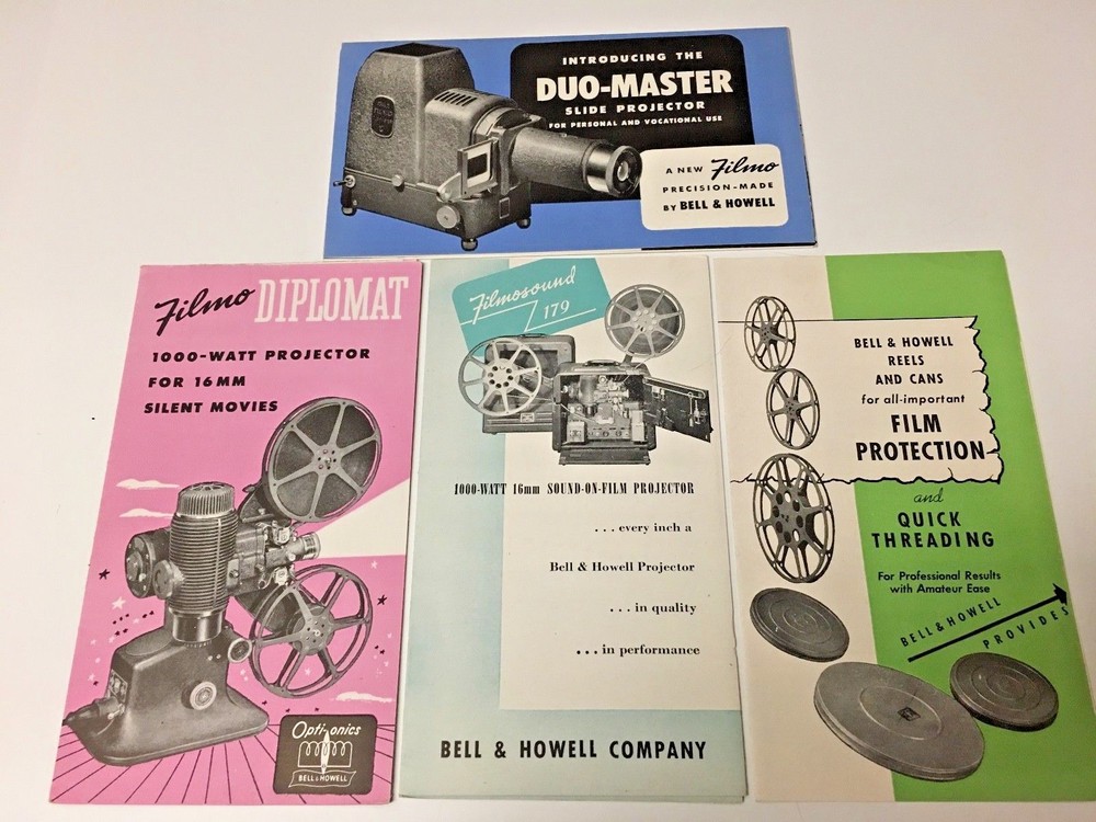 3 MISC MOVIE AND PROJECTOR  BOOKLETS