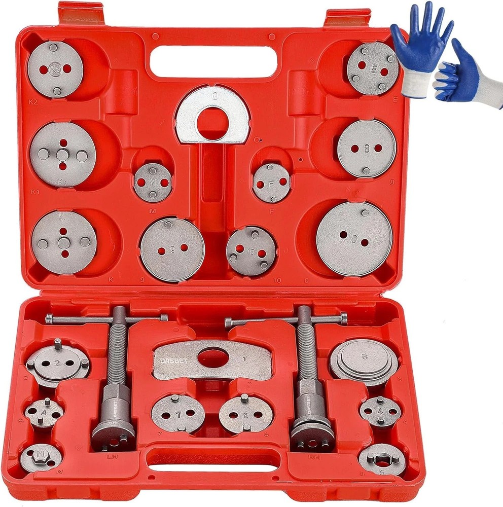 24pcs Heavy Duty Disc Brake Caliper Tool Set Disc Brake Caliper Compressor Wind