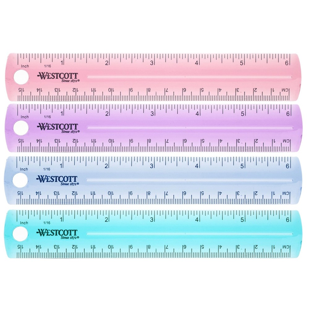 Plastic Ruler, 6-Inch, 00412