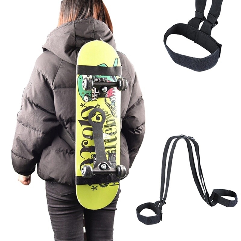 Portable Backpack Belts Adjustable Longboards Backpack Carrier Sling Easy Use