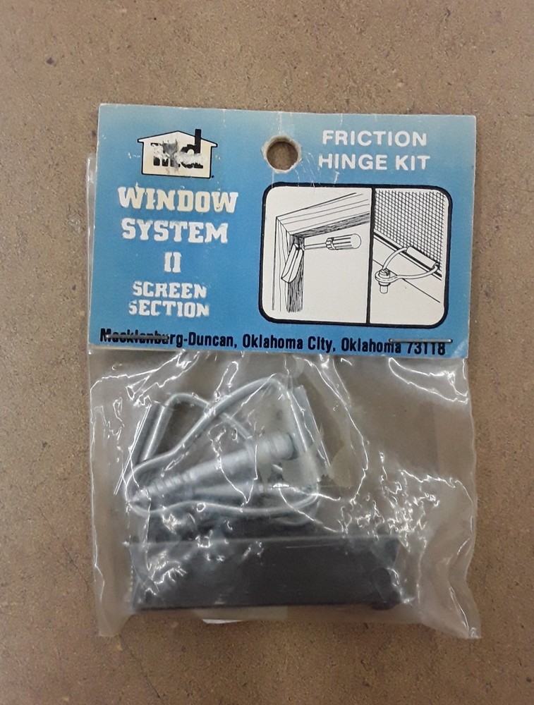 MD WINDOW SYSTEM 2 FRICTION HINGE KIT - SCREEN SECTION