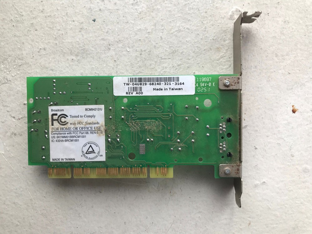 Broadcom Modem PCI Card BCM94212/U from Dell Dimension