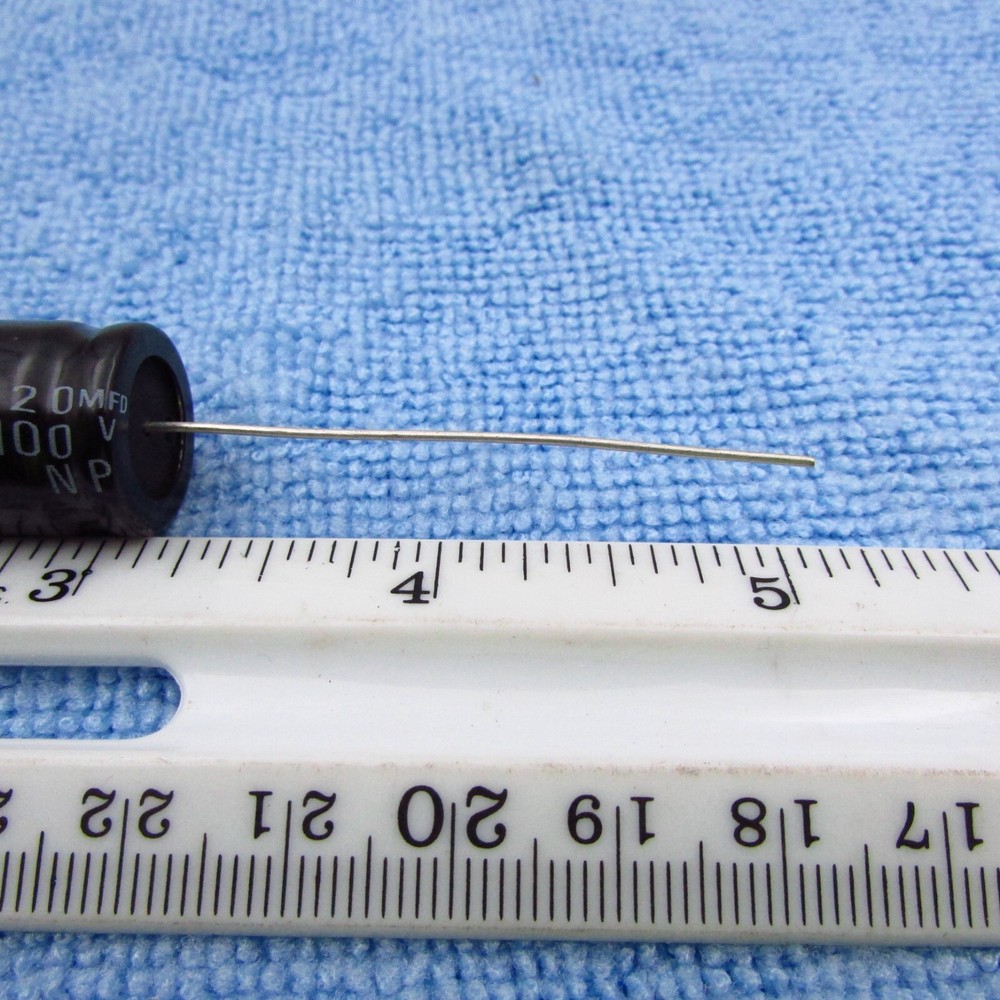 Qty 2 20uF 100V Electrolytic Non-Polarized Speaker Crossover Capacitor