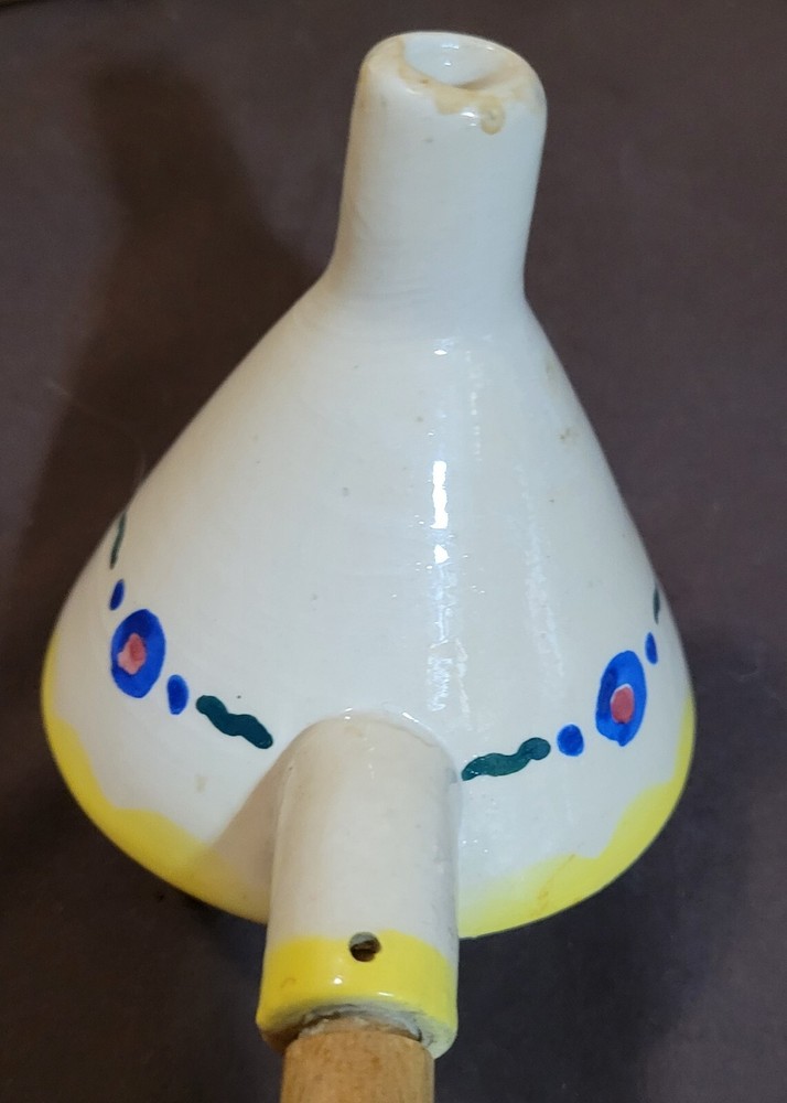 Vintage Handled Funnel Stoneware or Ceramic? Very unique.