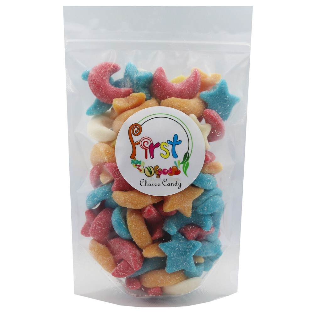GLITTERY SOUR STARS & MOONS GUMMY