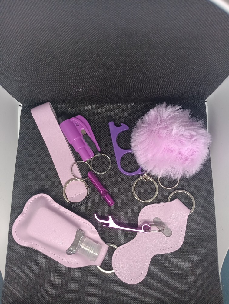 8pc womens self defense keychains