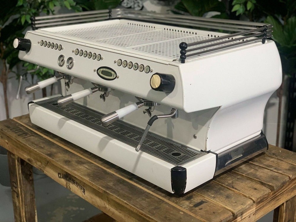 LA MARZOCCO FB80 3 GROUP MATTE WHITE SILVER ESPRESSO COFFEE MACHINE CUSTOM