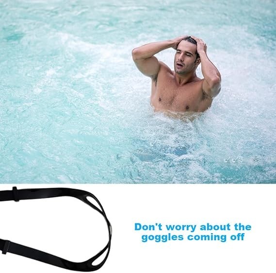 2pcs Universal Silicone Mask Strap Replacement Scuba-Mask Strap, Swimming Goggle