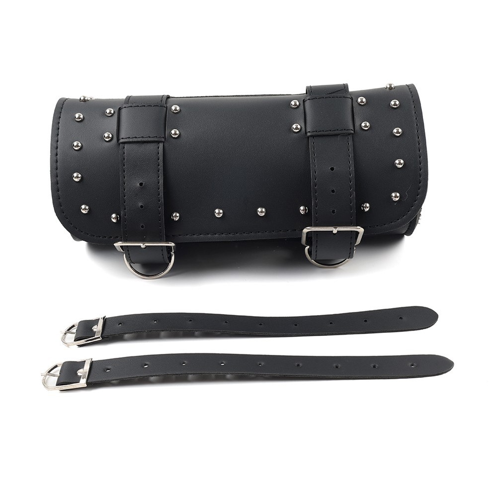 Black Motorcycle Fork Tool Bag Handlebar Bag Storage Saddle Bags