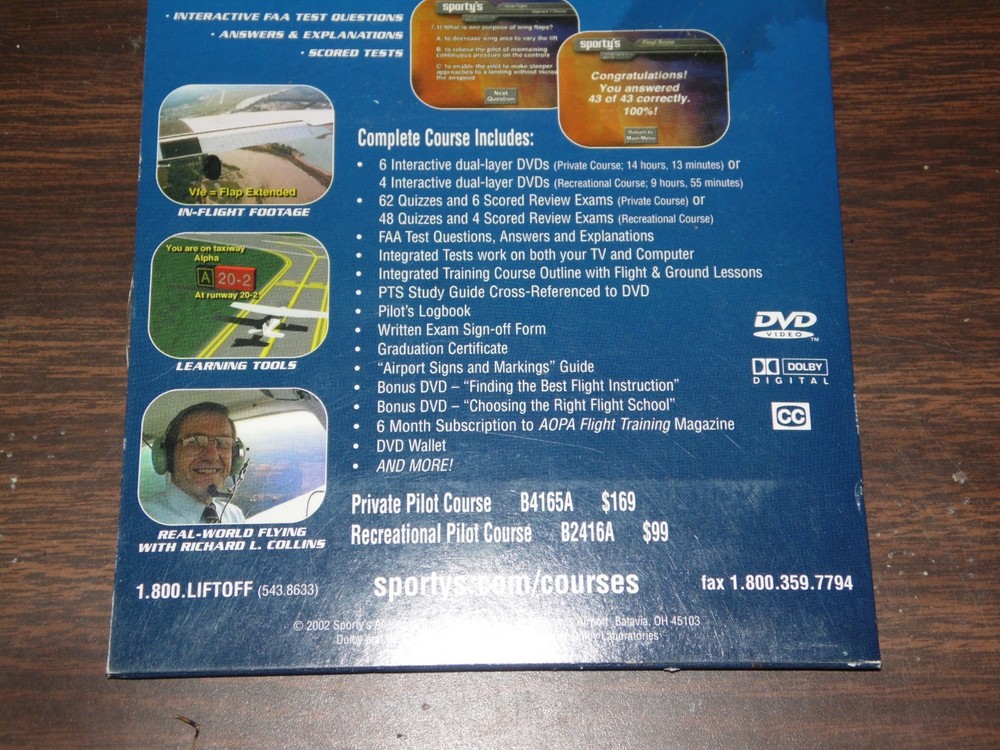 Sporty's Flight Training Course DVD Volume 1 Your First Few Hours