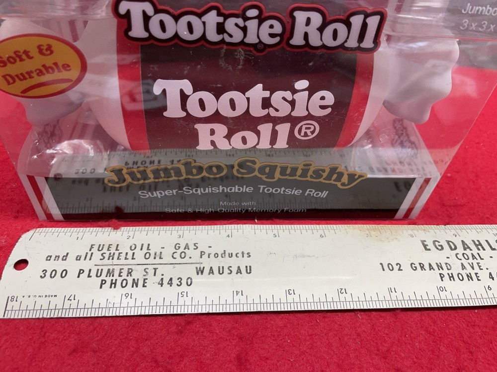 Jumbo Tootsie Roll Squishy.