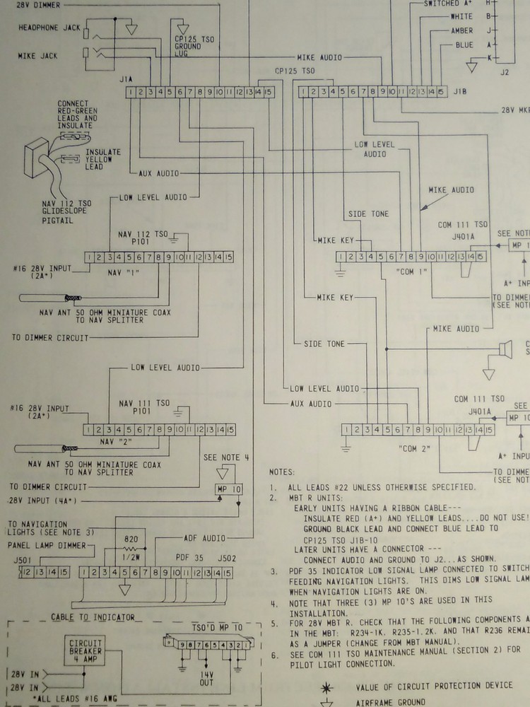 Narco CP-125 and CP-126 Audio Install Manual