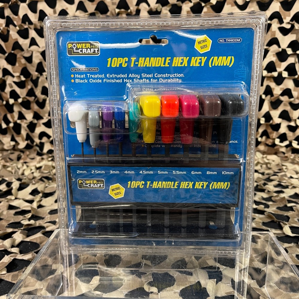 NEW 10-Pc. T-Handle Hex Key Set - Metric
