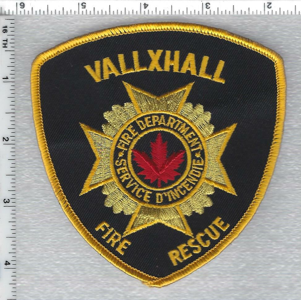 Vallxhall Fire Department (Alberta, Canada) Spelling Error Shoulder Patch