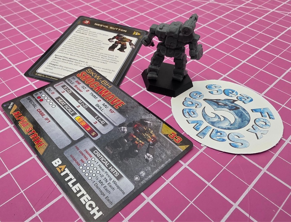 BattleTech SHOCKWAVE Mech -- 21st CENTAURI LANCERS COMMAND LANCE - Exclusive!