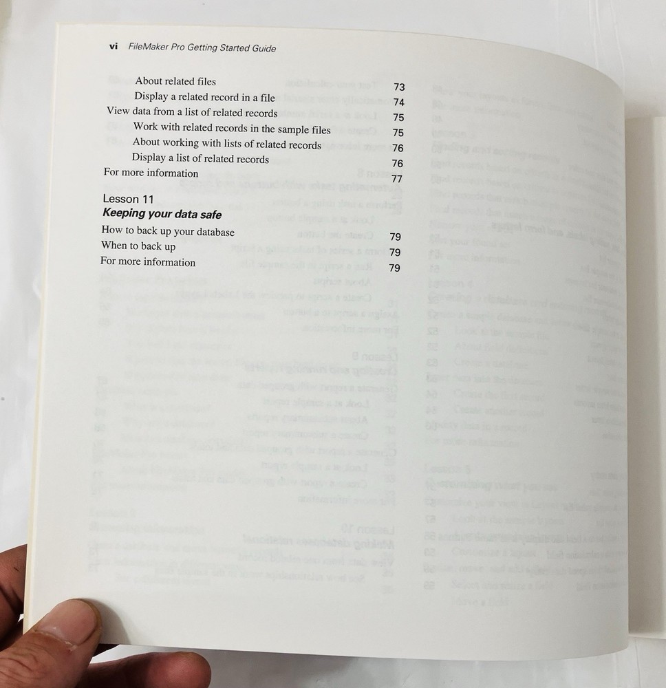 File Maker Pro 6 Getting Started Guide | Vintage User Manual Only | No Software