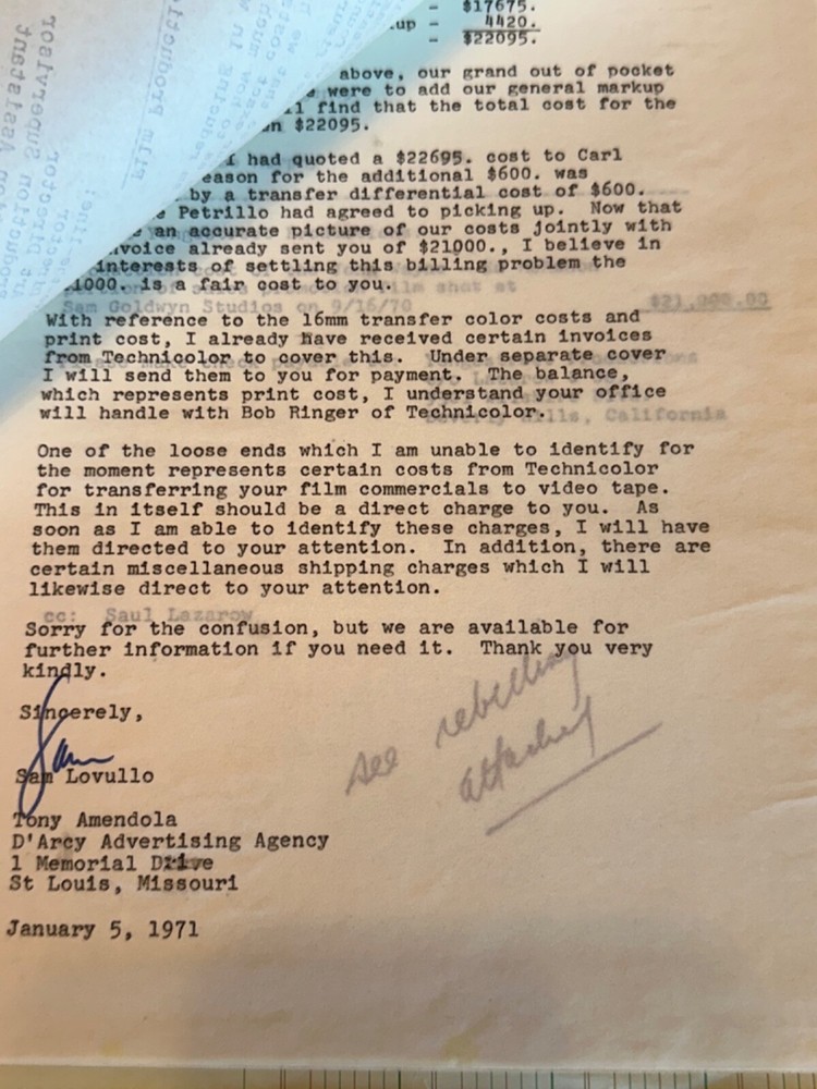 RARE BUDWEISER COMMERCIAL JOHN WAYNE MAKING OF VARIOUS PAPERWORK FOR SCRIPT