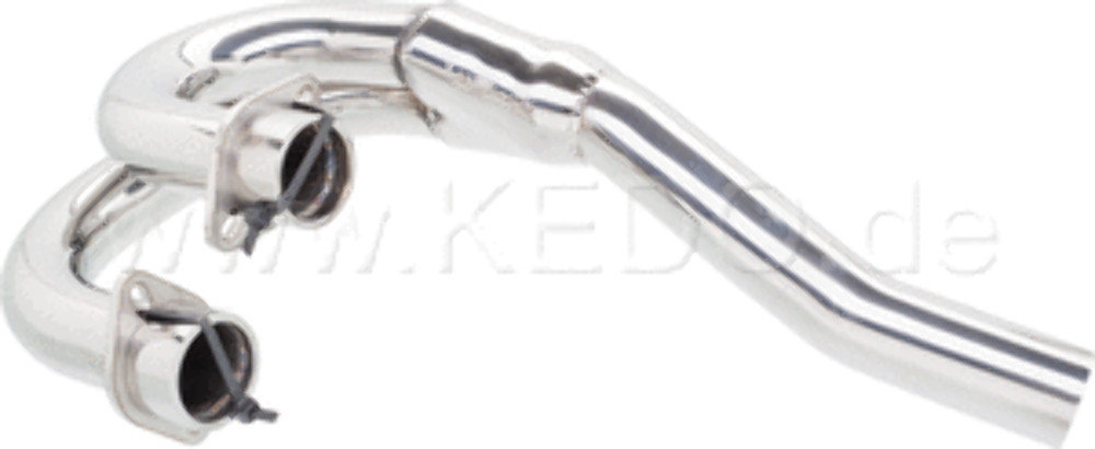 Header Pipe XT550 82-83 2-1 Stainless Steel Polished