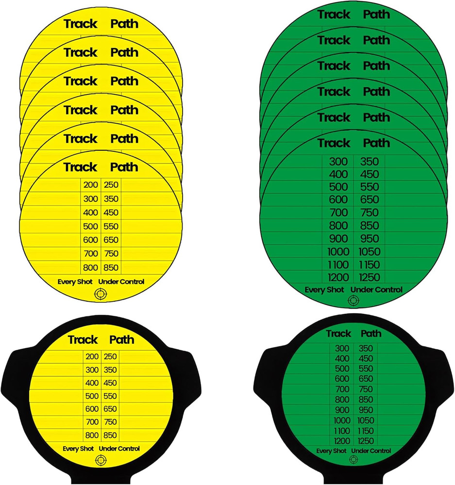 Scope DOPE Sticker Pack: Removable, Writable Adhesive Labels – 12 Pack (2 Design