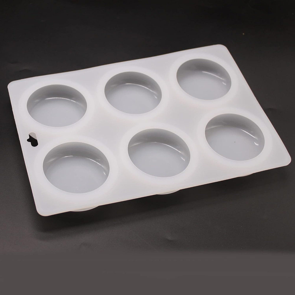 Basic Plain Circle round Corner Soap Lotion Bar Mold Making Silicone Supplies Di