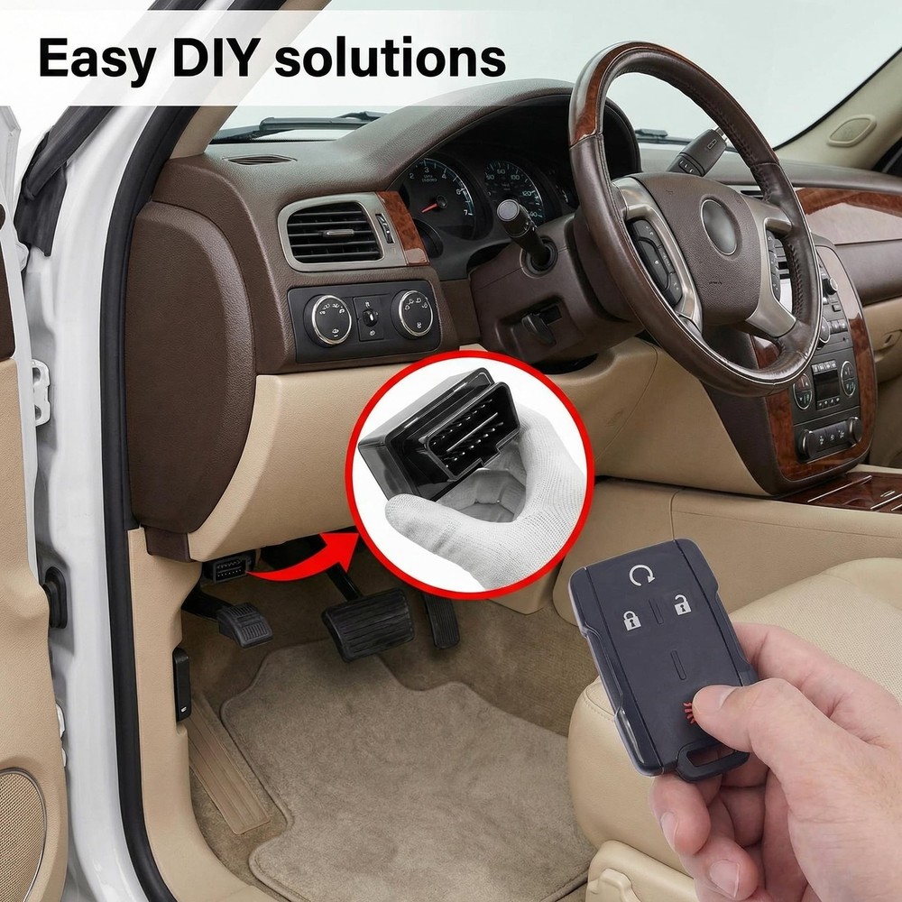 DIY Keyless Entry Remote Start Replacement Kit for Chevy Silverado GMC 2014-2020