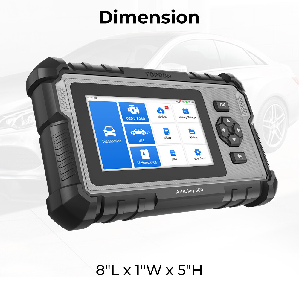 2025 Topdon AD500 OBD2 Scanner Car Diagnostic Tool ABS SRS Engine Code Reader