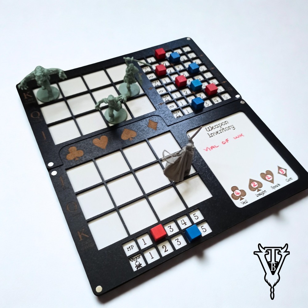 Brightborne Solo RPG Combat Tracker Player Board Organiser