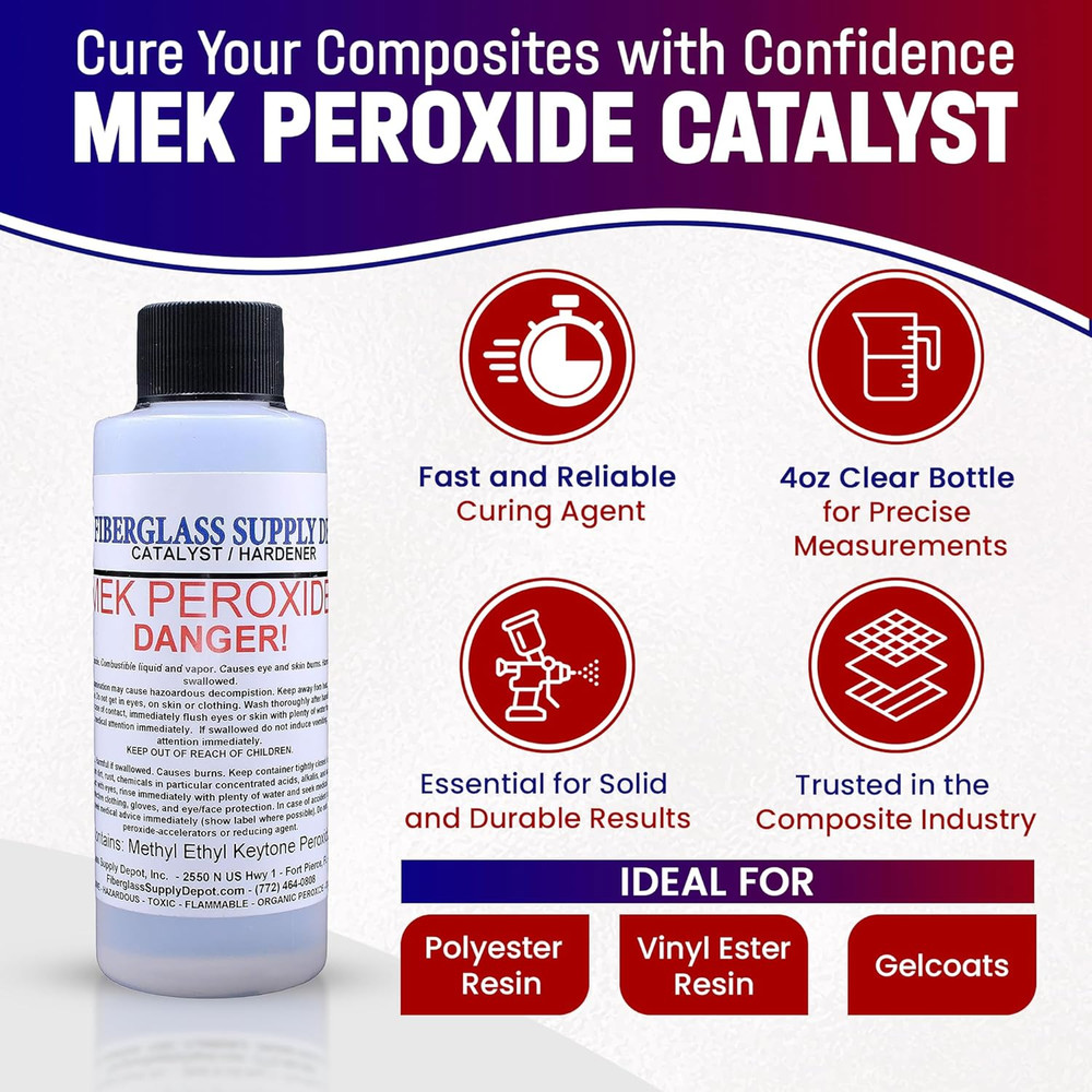 Mek Peroxide Catalyst 4Oz Clear
