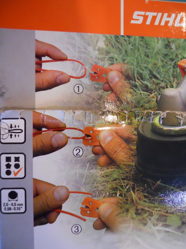 STIHL STRING TRIMMER LINE KEY CHAIN CUTTER NEW OEM (3) THREE