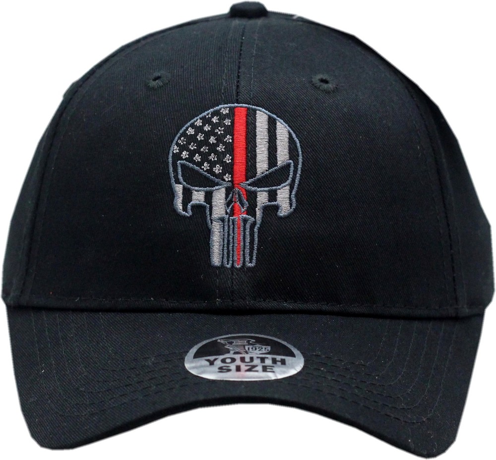 Kids Punisher Red Line Hat Adjustable
