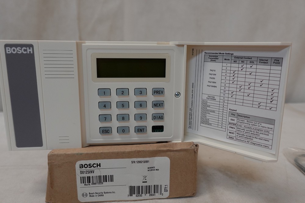 BOSCH Inovonics D8125INV Wireless Interface Security Alarm Keypad Module
