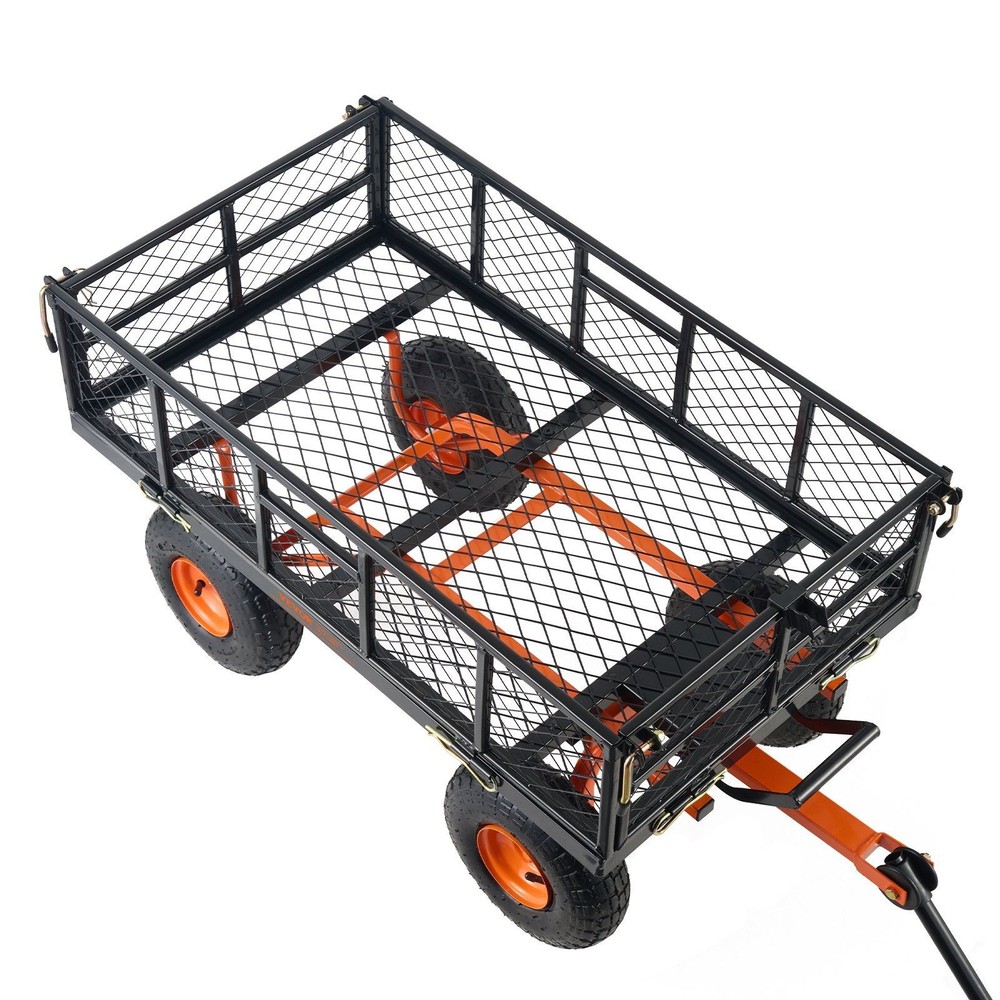 880lb Efficient-Load Dump Cart with 10in Wheels and Human-Centric Design