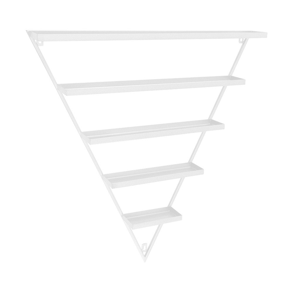 10Pcs Wall-mounted Nail Polish Triangular Nail Polish Racks 5-tier Display Racks
