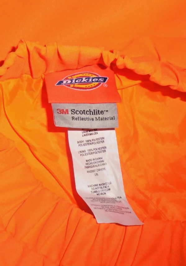 Dickies 3M Scotchlite Hi-Vis Reflective Work Pants Orange Class E ANSI/ISEA