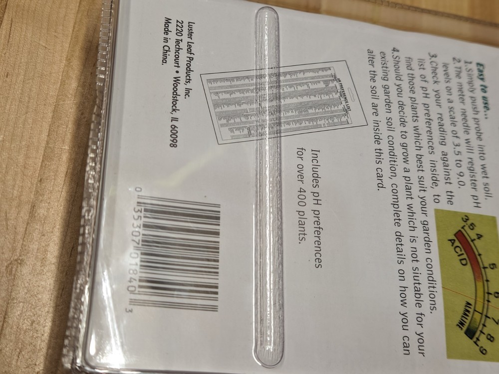 Rapitest pH Meter Acid Alkaline Soil Tester